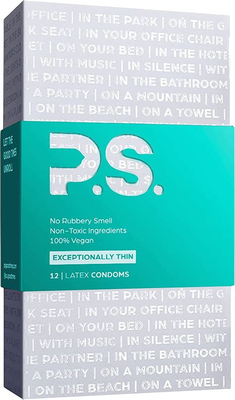 PS Condoms Exceptionally Thin Latex Condoms for Men